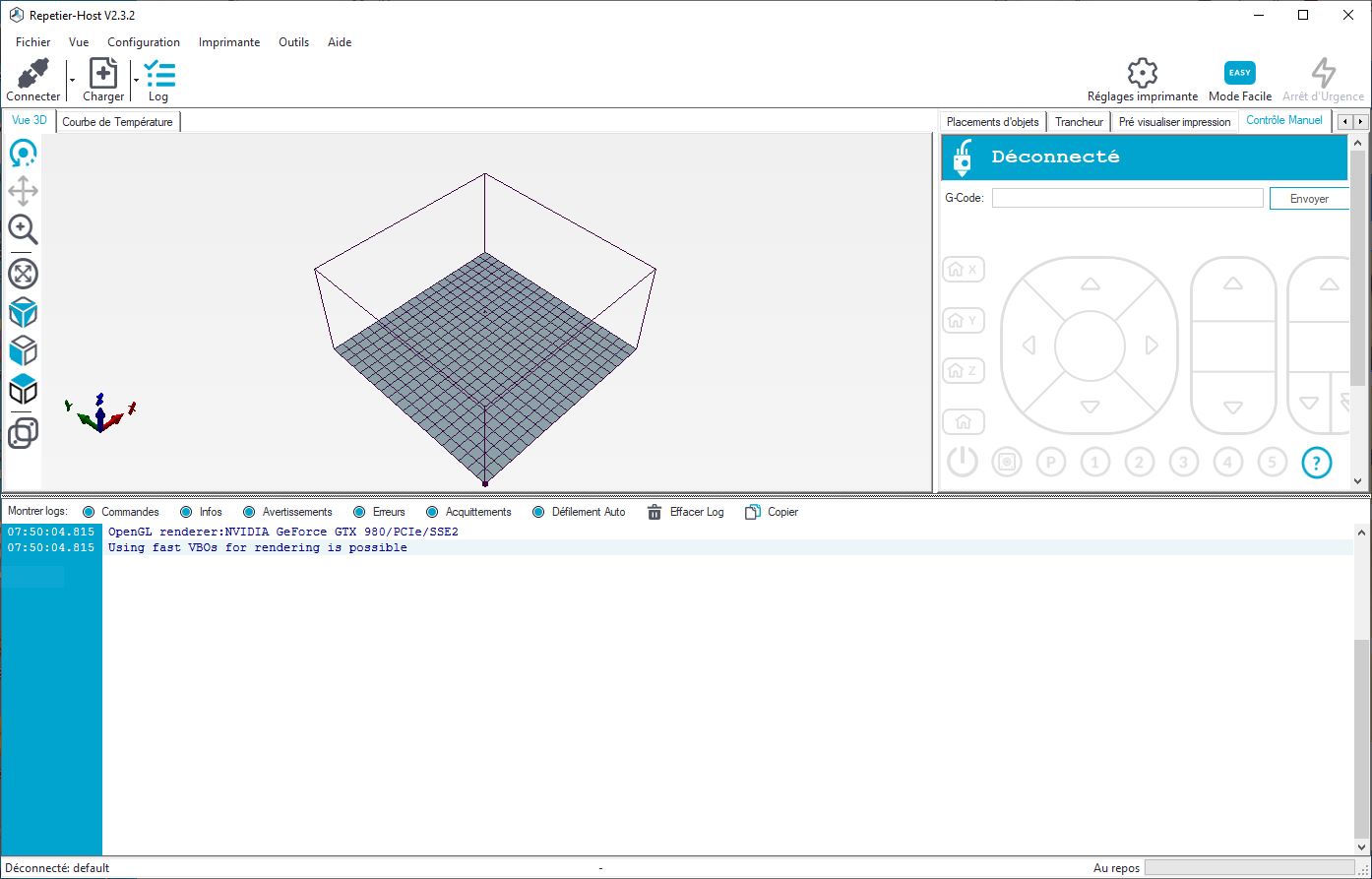 Ender 3 remise en état et premiers tests Fusiology